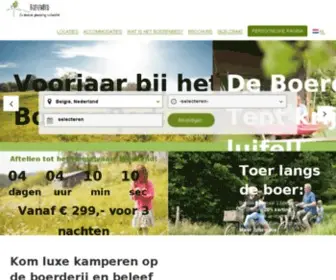 Boerenbed.nl(Kleinschalig overnachten bij de boer) Screenshot