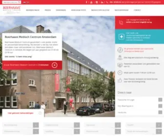 Boerhaave.nl(Boerhaave Medisch Centrum Amsterdam) Screenshot