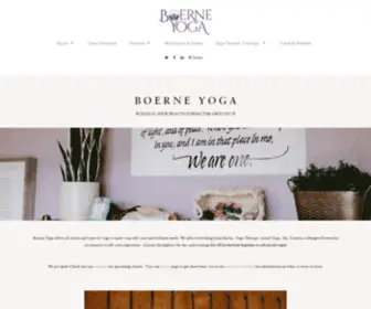 Boerneyoga.com(Boerne Yoga) Screenshot