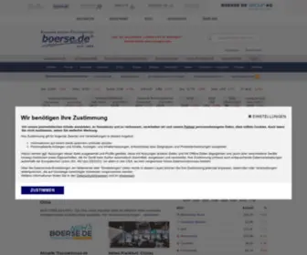 Boerse.de(Europas erstes Finanzportal) Screenshot