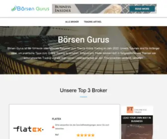 Boersen-Gurus.com(Börsen) Screenshot