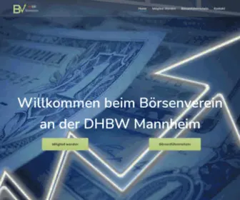 Boersenverein-Mannheim.de(Börsenverein an der DHBW Mannheim e.V) Screenshot