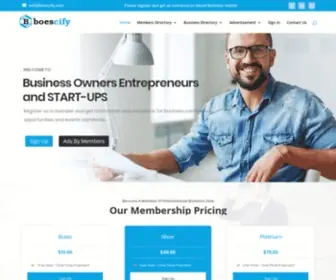 Boescify.com(Business Owners Entrepreneurs and StartUps) Screenshot