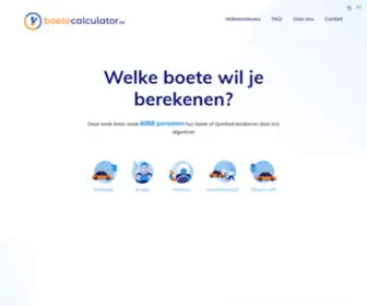 Boetecalculator.be(Boetecalculator) Screenshot