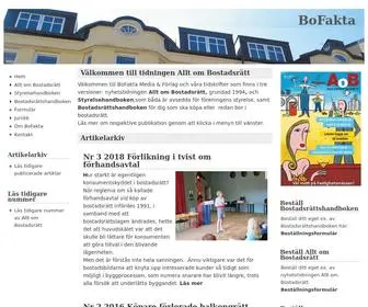 Bofakta.se(Välkommen till Allt om Bostadsrätt) Screenshot