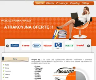 Bogart.com.pl(BOGART zaopatrzenie firm w artykuły biurowe) Screenshot