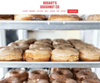 Bogartsdoughnutco.com(Bogart's Doughnut Co) Screenshot