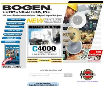 Bogen.com(Bogen Communications) Screenshot