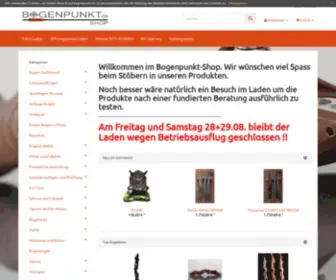 Bogenpunkt.de(Bogenfachgeschäft) Screenshot