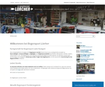 Bogensport-Loercher.de(Bogensport Lörcher mit Onlineshop) Screenshot