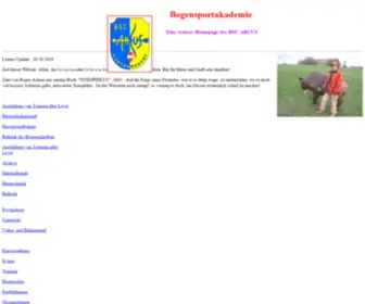 Bogensportakademie.at(Start Bogensportakademie) Screenshot