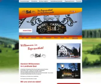 Bogensporthotel.de(Willkommen im Bogensport Hotel Bad in Eisenbach im Schwarzwald) Screenshot