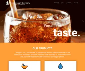 Bogginicola.com(Beverage Flavors since 1936) Screenshot