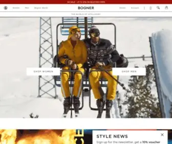Bogner.com(Bogner: Exclusive brand for men and women's fashion. Discover our wide selection of fashion) Screenshot
