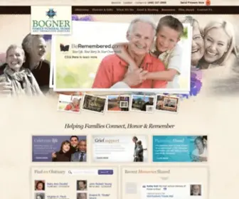 Bognerfamilyfuneralhome.com(Bogner Family Funeral Home and Cremation Services) Screenshot