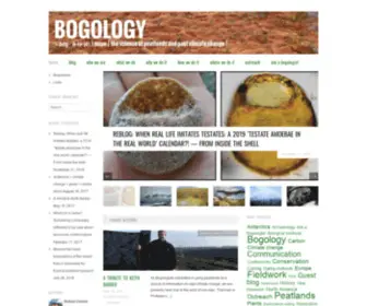 Bogology.org(The science of peatlands and past climate) Screenshot