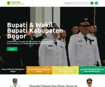 Bogorkab.go.id(Portal Resmi Kabupaten Bogor Website resmi) Screenshot