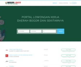 Bogorloker.com(Portal Informasi Lowongan Kerja) Screenshot