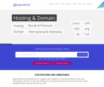 Bogorwebhost.com(Hosting & Domain Murah) Screenshot