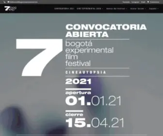 Bogotaexperimental.com(EdiciónFestival) Screenshot
