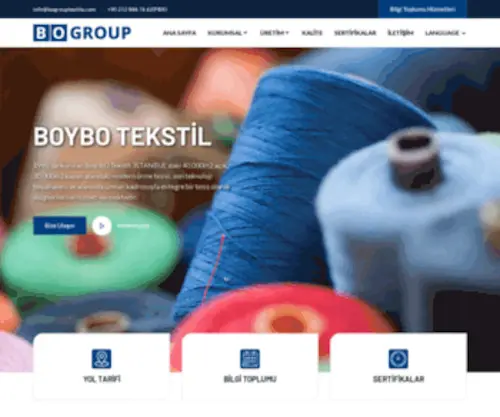 Bogrouptextile.com(BO GROUP) Screenshot