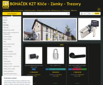 Bohacek-KZT.cz(Klíče zámky trezory) Screenshot