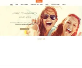 Bohemethreads.com(Boheme Thrift Store Used Clothing) Screenshot