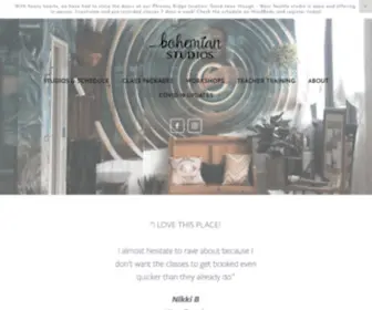 Bohemian-Studios.com(Our barre class) Screenshot