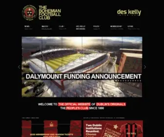 Bohemianfc.com(Bohemian FC) Screenshot