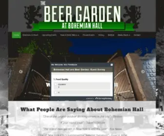 Bohemianhall.com(Bohemian Hall and Beer Garden) Screenshot