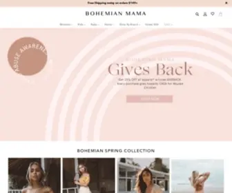 Bohemianmama.com(Bohemian Clothing for Women & Children) Screenshot