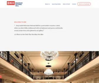 Bohemiannationalhall.com(The mission of the organizations residing in the Bohemian National Hall) Screenshot