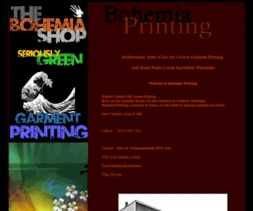 Bohemiaprinting.com(Bohemia) Screenshot