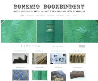 Bohemiobookbindery.com(Bohemio Bookbindery) Screenshot