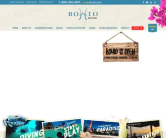 Bohioresort.com(Bohio Dive Resort) Screenshot