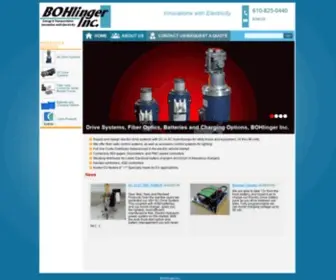 Bohlinger.biz(Electric drive systems with DC or AC motor/pumps for utility trucks and equipment) Screenshot