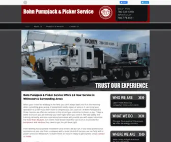 Bohnpumpjack.com(Bohn Pumpjack & Picker Service) Screenshot