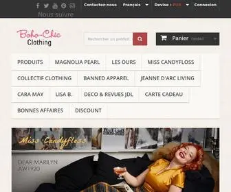 Boho-Chic-Clothing.com(Magnolia Pearl) Screenshot