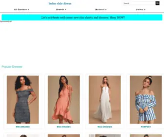 BohochiCDress.com(BOHO CHIC BOHEMIAN STYLED DRESSES at Boho Chic) Screenshot