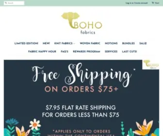 Bohofabrics.com(Boho Fabrics) Screenshot