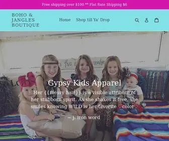 Bohojanglesboutique.com(Boho & Jangles Lil Gypsies Boutique) Screenshot