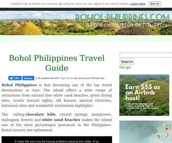 Bohol-Philippines.com(Bohol Philippines Travel Guide Tours and Packages) Screenshot