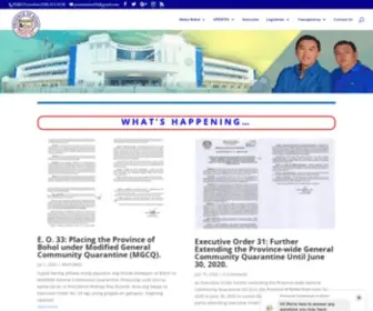 Bohol.gov.ph(Bohol) Screenshot