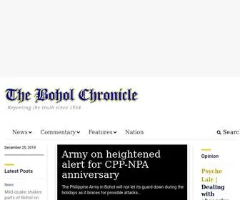 Boholchronicle.com.ph(The Bohol Chronicle) Screenshot
