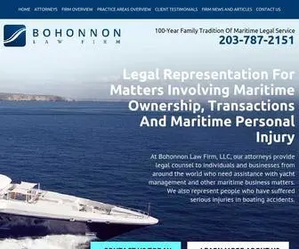 Bohonnon.com(Bohonnon Law Firm) Screenshot