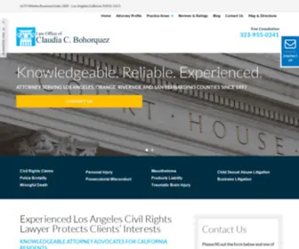 Bohorquezlawgroup.com(Los Angeles Law Firm) Screenshot