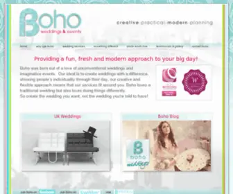 Bohoweddingsandevents.com(Boho Weddings and Events) Screenshot