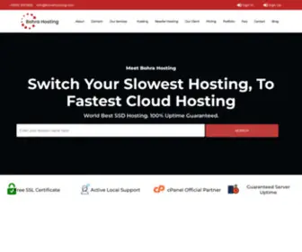 Bohrahosting.com(Bohra Hosting Web Hosting Pakistan) Screenshot