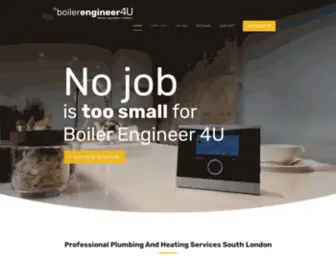 Boilerengineer4U.co.uk(Gas Safe Plumbing and Boiler Services South London) Screenshot
