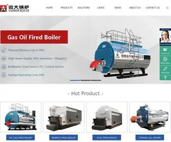 Boilerindustrial.com(Henan Yuanda Boiler Co) Screenshot